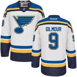 Adult Authentic St. Louis Blues Doug Gilmour White Away Official Reebok Jersey