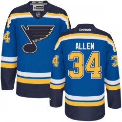 Adult Premier St. Louis Blues Jake Allen Navy Blue Home Official Reebok Jersey