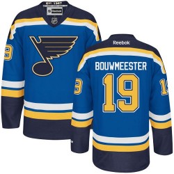 Adult Authentic St. Louis Blues Jay Bouwmeester Royal Blue Home Official Reebok Jersey