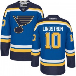 Adult Authentic St. Louis Blues Joakim Lindstrom Navy Blue Home Official Reebok Jersey