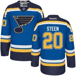 Adult Authentic St. Louis Blues Alexander Steen Royal Blue Home Official Reebok Jersey
