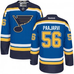 Adult Authentic St. Louis Blues Magnus Paajarvi Navy Blue Home Official Reebok Jersey