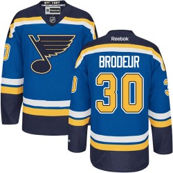 Adult Authentic St. Louis Blues Martin Brodeur Royal Blue Home Official Reebok Jersey
