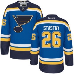 Adult Authentic St. Louis Blues Paul Stastny Royal Blue Home Official Reebok Jersey