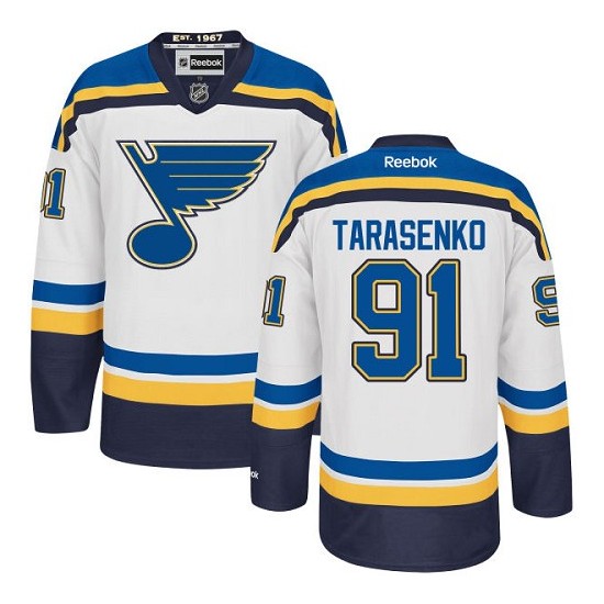 Youth Authentic St. Louis Blues Vladimir Tarasenko White Away Official Reebok Jersey