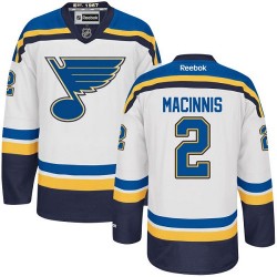 Adult Authentic St. Louis Blues Al Macinnis White Away Official Reebok Jersey
