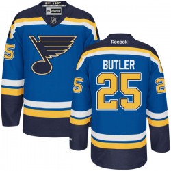 Adult Authentic St. Louis Blues Chris Butler Navy Blue Home Official Reebok Jersey