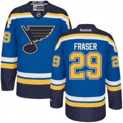 Adult Authentic St. Louis Blues Colin Fraser Navy Blue Home Official Reebok Jersey