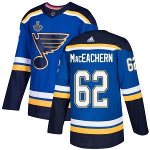 Youth Authentic St. Louis Blues MacKenzie MacEachern Blue Mackenzie MacEachern Home 2019 Stanley Cup Final Bound Official Adidas