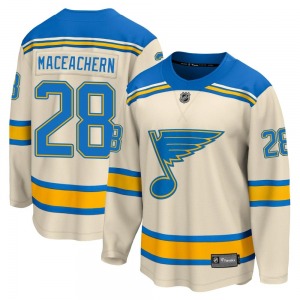 Adult Breakaway St. Louis Blues MacKenzie MacEachern Cream Mackenzie MacEachern 2022 Winter Classic Official Fanatics Branded Je