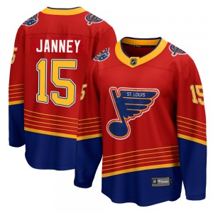 Adult Breakaway St. Louis Blues Craig Janney Red 2020/21 Special Edition Official Fanatics Branded Jersey