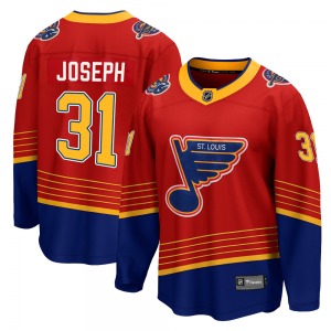 Adult Breakaway St. Louis Blues Curtis Joseph Red 2020/21 Special Edition Official Fanatics Branded Jersey