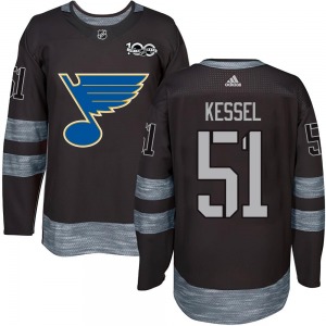 Adult Authentic St. Louis Blues Matthew Kessel Black 1917-2017 100th Anniversary Official Jersey