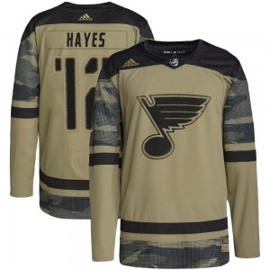 Adult Authentic St. Louis Blues Kevin Hayes Camo Military Appreciation Practice Official Adidas Jersey