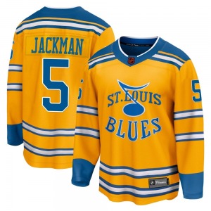 Adult Breakaway St. Louis Blues Barret Jackman Yellow Special Edition 2.0 Official Fanatics Branded Jersey