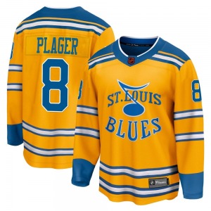 Adult Breakaway St. Louis Blues Barclay Plager Yellow Special Edition 2.0 Official Fanatics Branded Jersey
