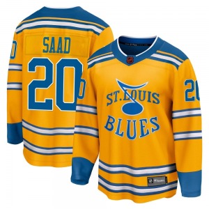 Adult Breakaway St. Louis Blues Brandon Saad Yellow Special Edition 2.0 Official Fanatics Branded Jersey