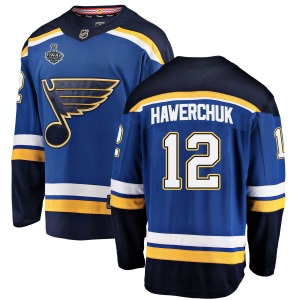 Adult Breakaway St. Louis Blues Dale Hawerchuk Blue Home 2019 Stanley Cup Final Bound Official Fanatics Branded Jersey