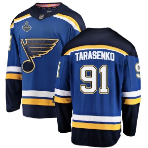 Adult Breakaway St. Louis Blues Vladimir Tarasenko Blue Home 2019 Stanley Cup Final Bound Official Fanatics Branded Jersey