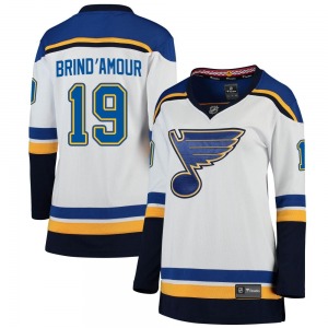 Women's Breakaway St. Louis Blues Rod Brind'amour White Rod Brind'Amour Away Official Fanatics Branded Jersey
