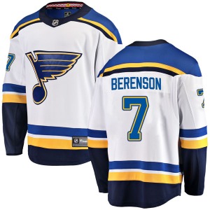 Adult Breakaway St. Louis Blues Red Berenson White Away Official Fanatics Branded Jersey