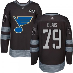 Youth Authentic St. Louis Blues Sammy Blais Black 1917-2017 100th Anniversary Official Jersey