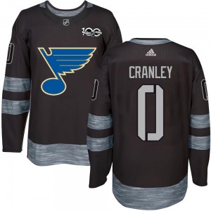 Youth Authentic St. Louis Blues Will Cranley Black 1917-2017 100th Anniversary Official Jersey