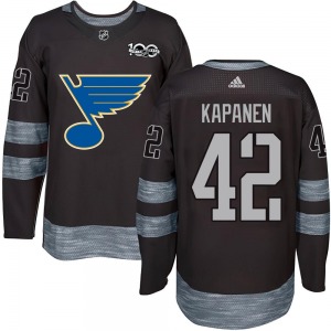 Youth Authentic St. Louis Blues Kasperi Kapanen Black 1917-2017 100th Anniversary Official Jersey