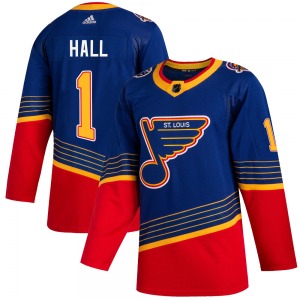 Adult Authentic St. Louis Blues Glenn Hall Blue 2019/20 Official Adidas Jersey