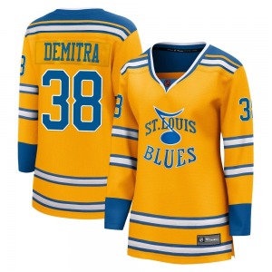 Women's Breakaway St. Louis Blues Pavol Demitra Yellow Special Edition 2.0 Official Fanatics Branded Jersey