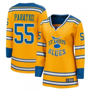 Women's Breakaway St. Louis Blues Colton Parayko Yellow Special Edition 2.0 Official Fanatics Branded Jersey