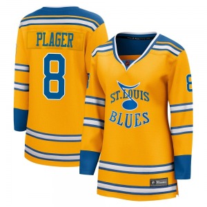 Women's Breakaway St. Louis Blues Barclay Plager Yellow Special Edition 2.0 Official Fanatics Branded Jersey