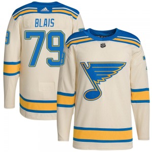 Adult Authentic St. Louis Blues Sammy Blais Cream 2022 Winter Classic Player Official Adidas Jersey