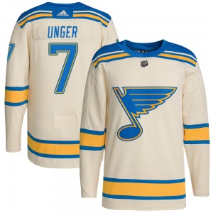 Adult Authentic St. Louis Blues Garry Unger Cream 2022 Winter Classic Player Official Adidas Jersey