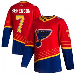 Adult Authentic St. Louis Blues Red Berenson Red 2020/21 Reverse Retro Official Adidas Jersey
