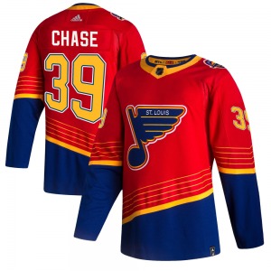 Adult Authentic St. Louis Blues Kelly Chase Red 2020/21 Reverse Retro Official Adidas Jersey