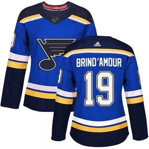 Women's Authentic St. Louis Blues Rod Brind'amour Blue Rod Brind'Amour Home Official Adidas Jersey