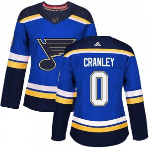 Women's Authentic St. Louis Blues Will Cranley Blue Home Official Adidas Jersey