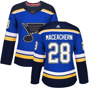 Women's Authentic St. Louis Blues MacKenzie MacEachern Blue Mackenzie MacEachern Home Official Adidas Jersey