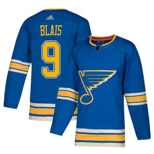 Adult Authentic St. Louis Blues Sammy Blais Blue Alternate Official Adidas Jersey