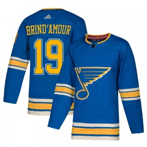 Adult Authentic St. Louis Blues Rod Brind'amour Blue Rod Brind'Amour Alternate Official Adidas Jersey
