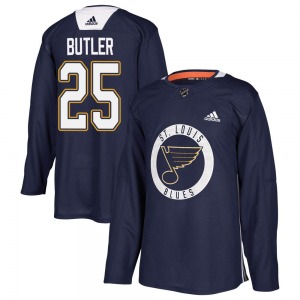 Youth Authentic St. Louis Blues Chris Butler Blue Practice Official Adidas Jersey