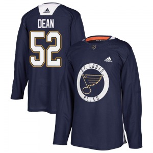 Youth Authentic St. Louis Blues Zach Dean Blue Practice Official Adidas Jersey