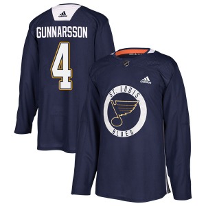 Youth Authentic St. Louis Blues Carl Gunnarsson Blue Practice Official Adidas Jersey