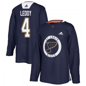 Youth Authentic St. Louis Blues Nick Leddy Blue Practice Official Adidas Jersey