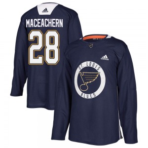 Youth Authentic St. Louis Blues MacKenzie MacEachern Blue Mackenzie MacEachern Practice Official Adidas Jersey