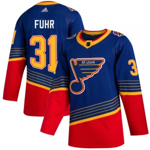 Youth Authentic St. Louis Blues Grant Fuhr Blue 2019/20 Official Adidas Jersey