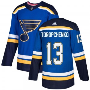 Adult Authentic St. Louis Blues Alexey Toropchenko Blue Home Official Adidas Jersey