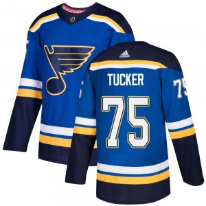 Adult Authentic St. Louis Blues Tyler Tucker Blue Home Official Adidas Jersey