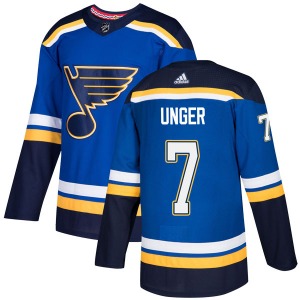 Adult Authentic St. Louis Blues Garry Unger Blue Home Official Adidas Jersey